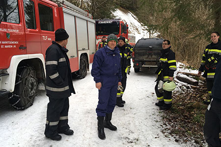 Seitinger am einsatzort